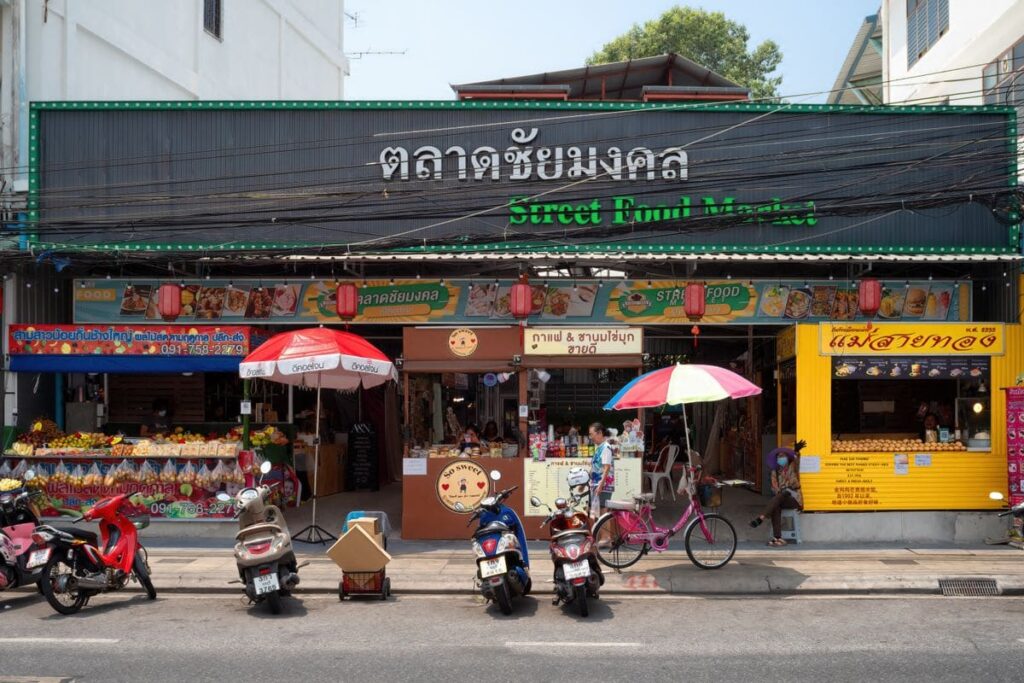 Street food market in Pattaya