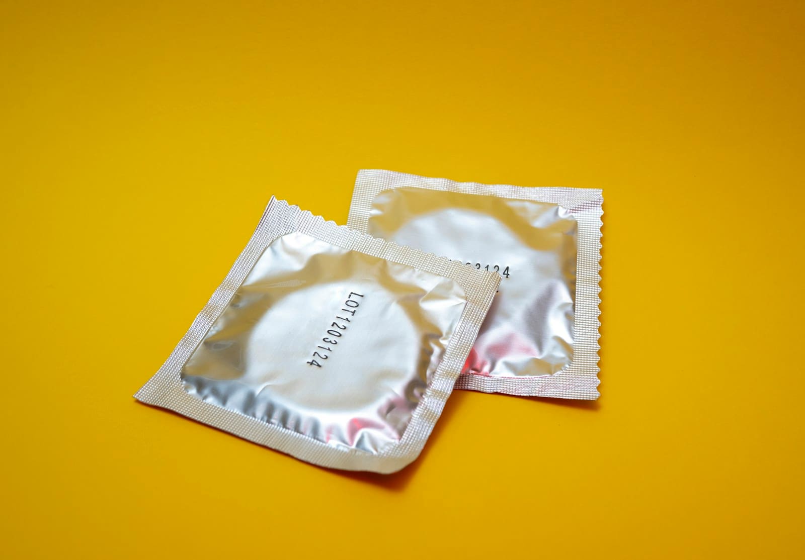 Packs of condoms